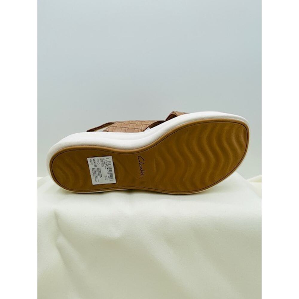 Clarks Brown Woven Slingback Platform Sandals NWOT - Picture 12 of 16